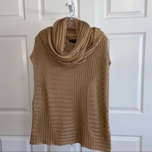 White House Black Market Sweater & Scarf Camel